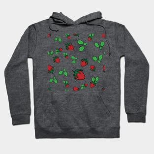 strawberry seamless pattern Hoodie